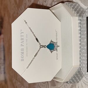 RBP2995 Sterling Club Necklace Genuine Amazonite